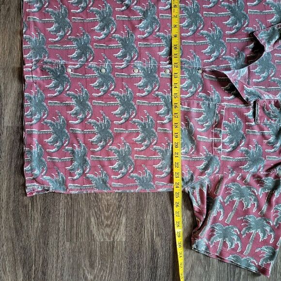 Bugle Boy Orignal Short Sleeved Palm Trees Red Hawaiian Button Up Shirt Mens XXL - Picture 5 of 6